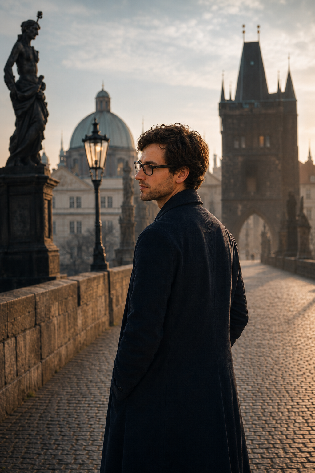 Radim, co-founder of Cabo Elite Travel, as a local Prague insider at dawn